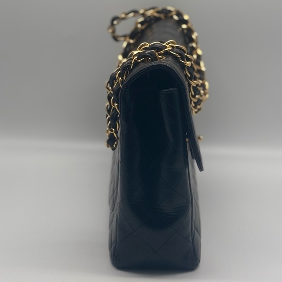 SOLD Chanel Jumbo Single Flap Shoulder Bag with Black Interior Series (96-97) - Picture 5 of 16